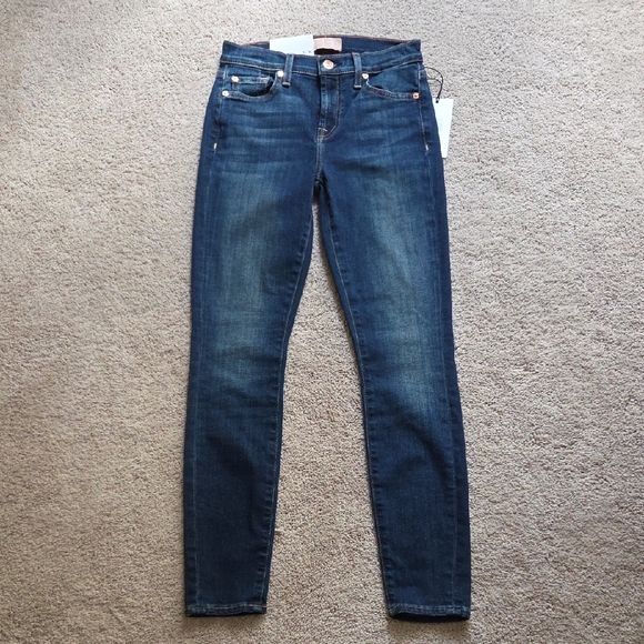 7 For All Mankind Dark Blue Women's Skinny Jeans - Picture 1 of 5